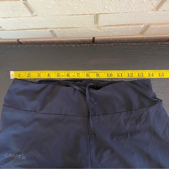 Craft women’s Pro Running Shorts Split Side Black Size XS Built In Liner Pockets - Picture 9 of 10